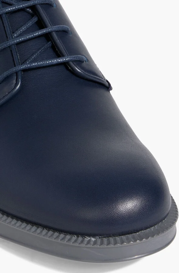 Color-block leather brogues - Image 4