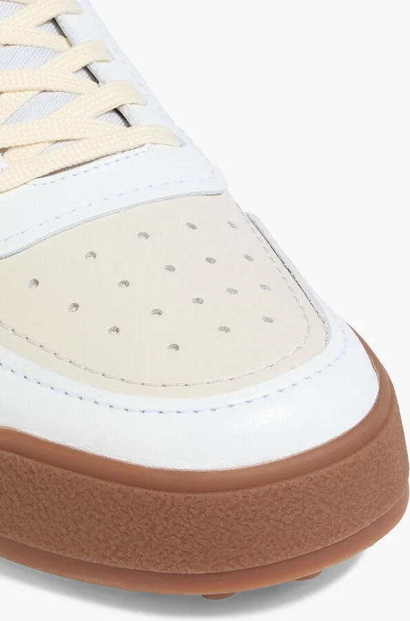 Color-block leather sneakers - Image 4