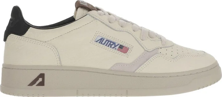 Color-Block Low Sneakers With Suede Inserts