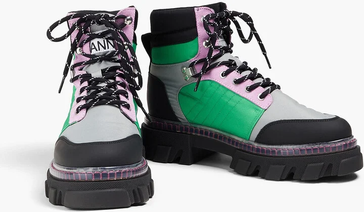 Color-block shell and suede hiking boots - Image 2
