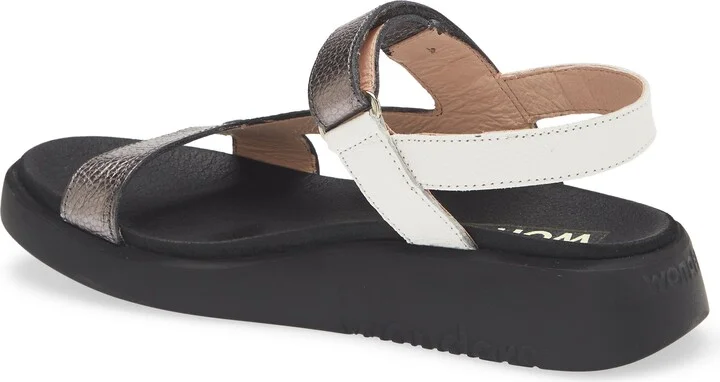 Colorblock Leather Sandal - Image 2