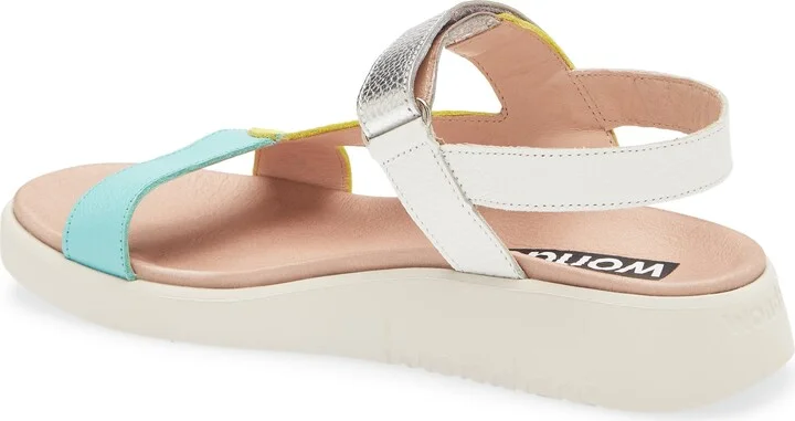 Colorblock Leather Sandal - Image 8