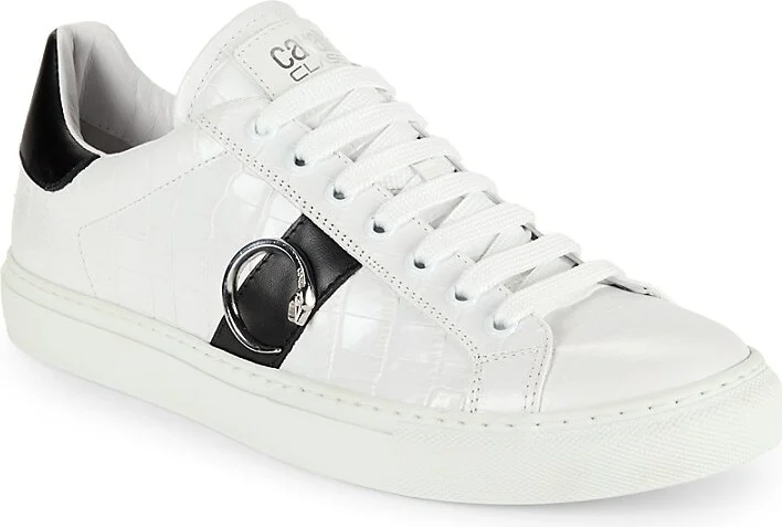 Colorblock Leather Sneakers - Image 2