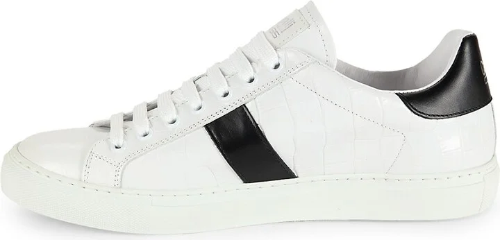 Colorblock Leather Sneakers - Image 4