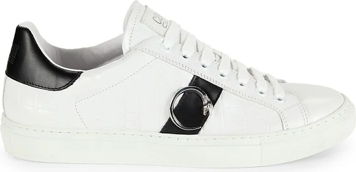 Colorblock Leather Sneakers
