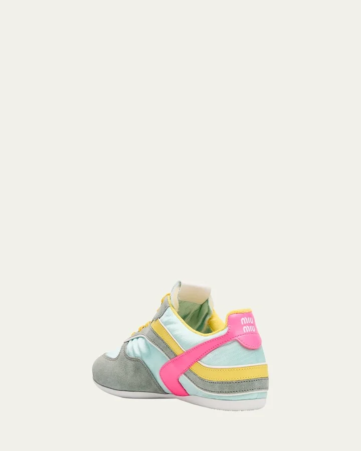 Colorblock Nylon Tech Runner Sneakers - Image 5