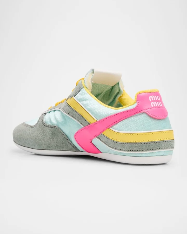 Colorblock Nylon Tech Runner Sneakers - Image 2