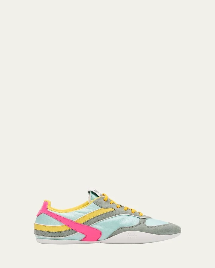 Colorblock Nylon Tech Runner Sneakers