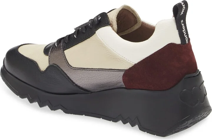 Colorblock Platform Wedge Sneaker - Image 2