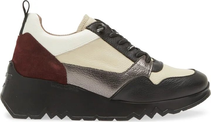 Colorblock Platform Wedge Sneaker - Image 3