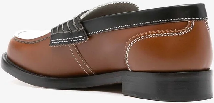 Colorblocked Calf Leather Loafers - Image 2