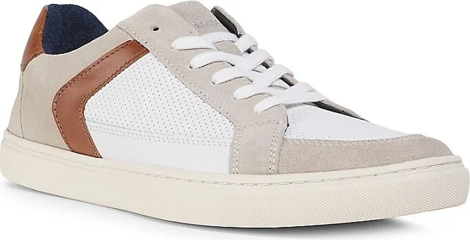 Colorblocked Leather Low-Top Sneakers - Image 2