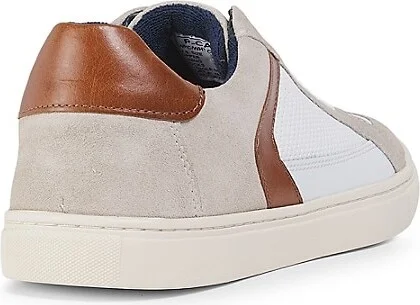 Colorblocked Leather Low-Top Sneakers - Image 3