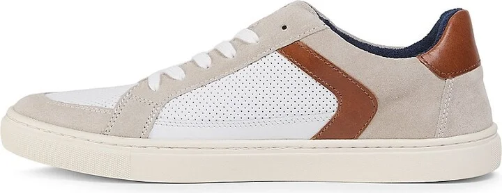 Colorblocked Leather Low-Top Sneakers - Image 4