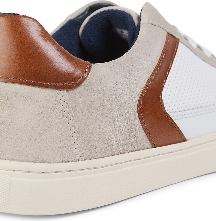 Colorblocked Leather Low-Top Sneakers - Image 6