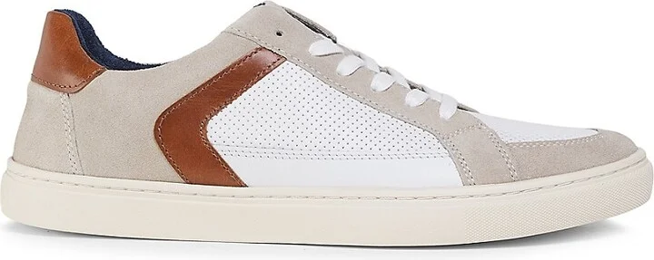 Colorblocked Leather Low-Top Sneakers