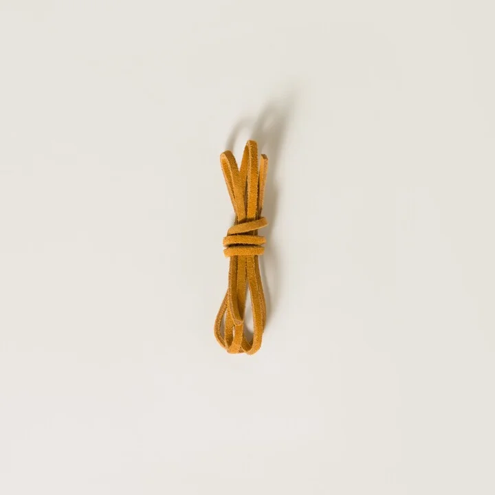Colored leather laces