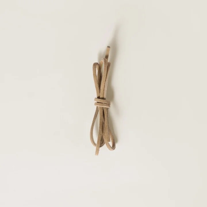 Colored leather laces