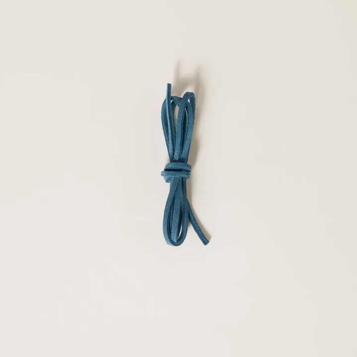 Colored leather laces