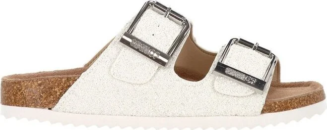 Colors Of California Buckle Slide Sandals