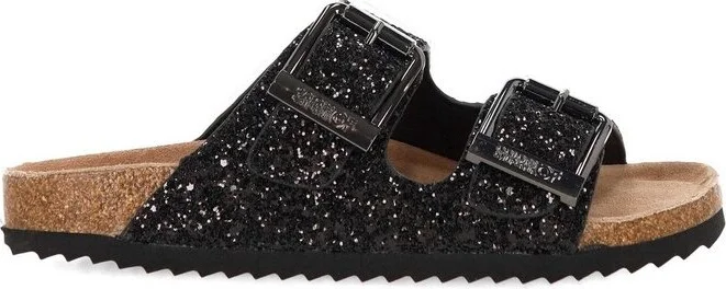 Colors Of California Buckle Slide Sandals