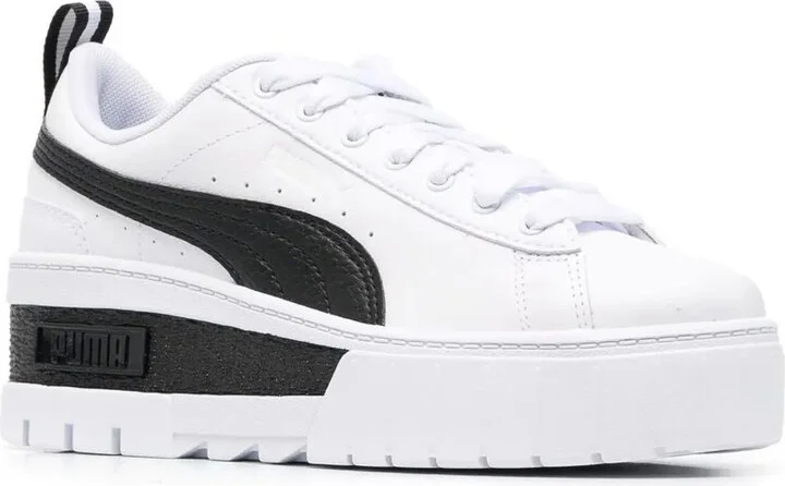 Colour-Block Calf-Leather Sneakers - Image 2