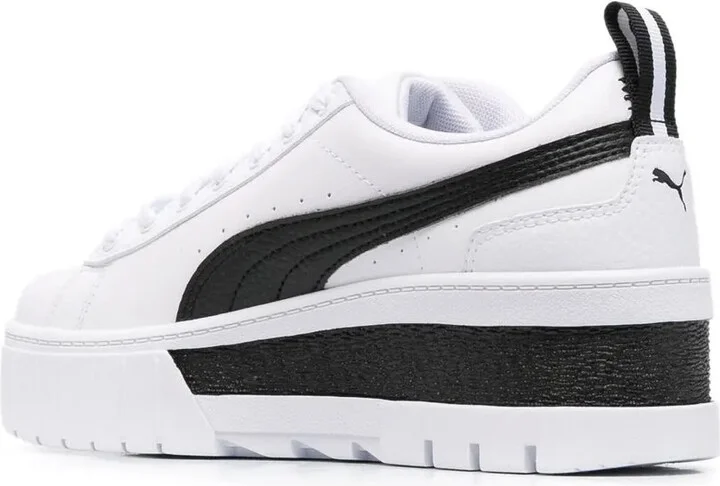 Colour-Block Calf-Leather Sneakers - Image 3