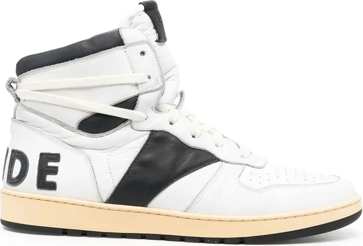 Colour-Block High-Top Sneakers