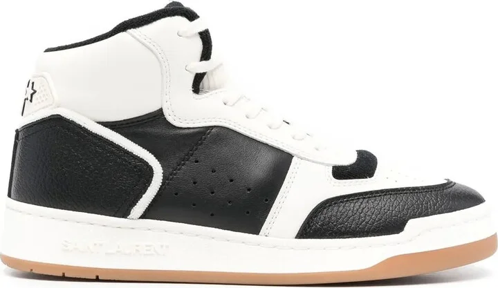 Colour-Block High-Top Sneakers