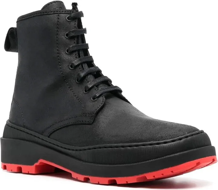 Colour-Block Lace-Up Boots - Image 2