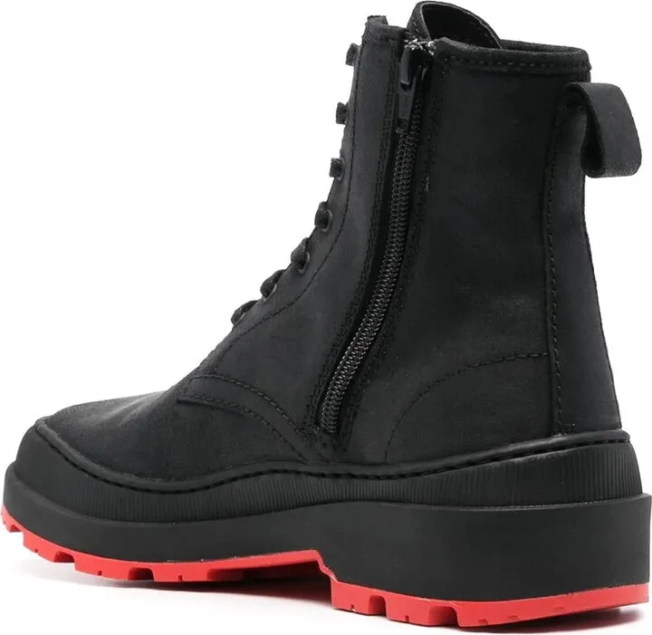 Colour-Block Lace-Up Boots - Image 3