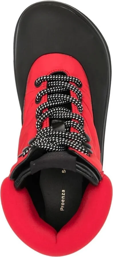 Colour-Block Lace-Up Boots - Image 4