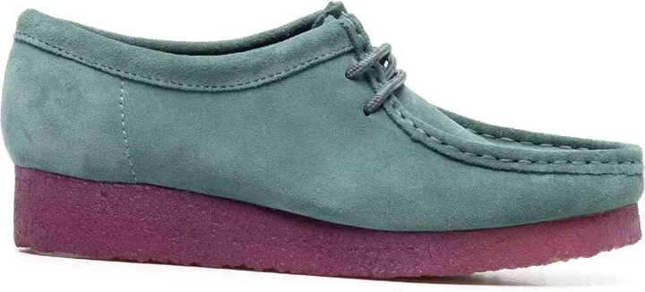 Colour-Block Lace-Up Loafers