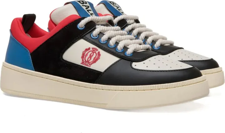 Colour-Block Lace-Up Sneakers - Image 2