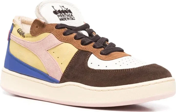 Colour-Block Lace-Up Sneakers - Image 2