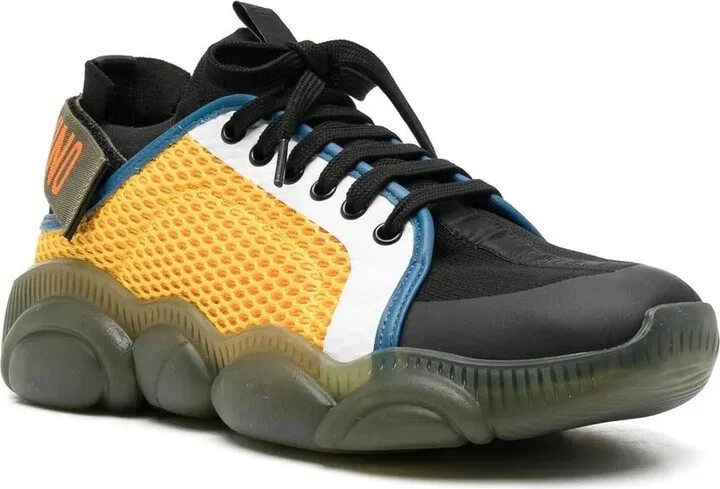 Colour-Block Lace-Up Sneakers - Image 2