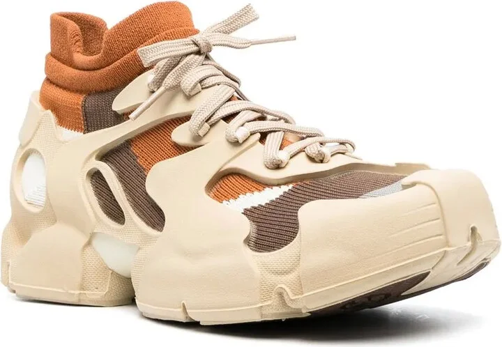 Colour-Block Lace-Up Sneakers - Image 2