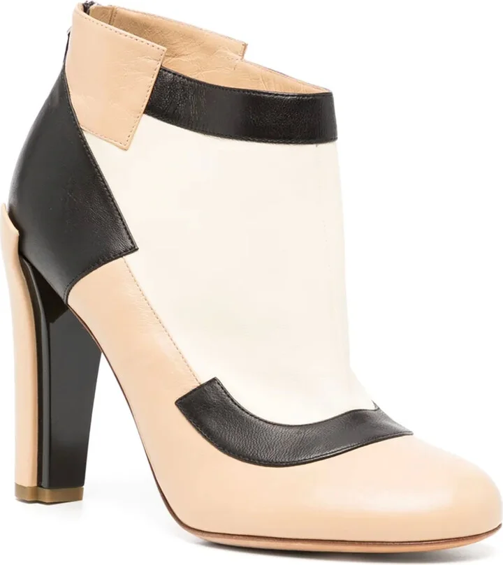 Colour-Block Leather Boots - Image 2