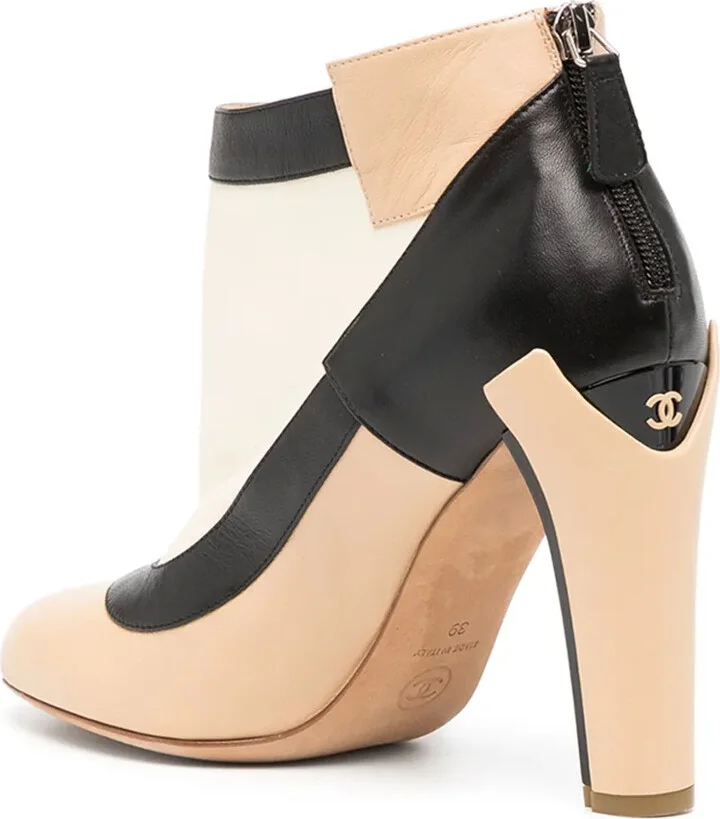 Colour-Block Leather Boots - Image 3