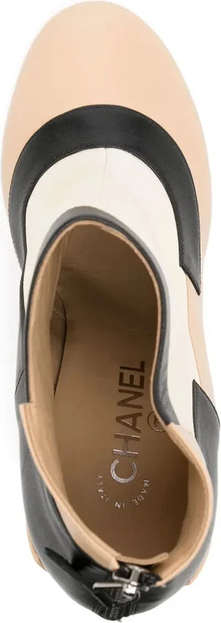 Colour-Block Leather Boots - Image 4