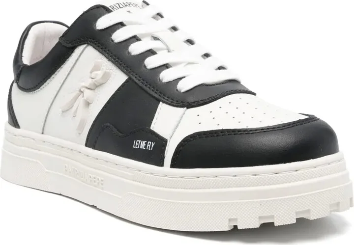 Colour-Block Leather Sneakers - Image 2