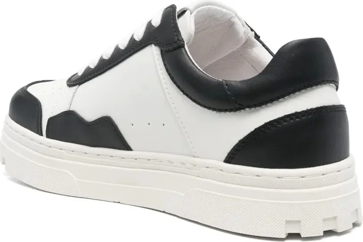 Colour-Block Leather Sneakers - Image 3