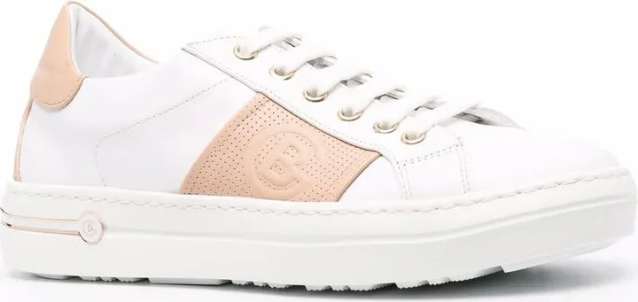 Colour-Block Leather Sneakers - Image 2