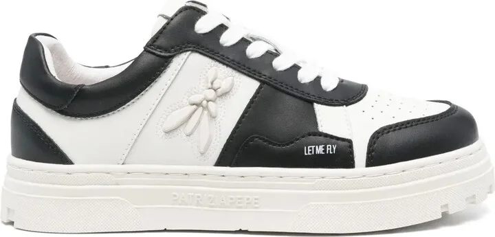 Colour-Block Leather Sneakers