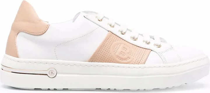 Colour-Block Leather Sneakers