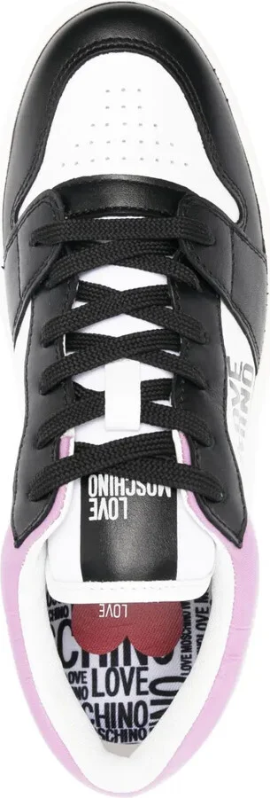 Colour-Block Logo-Print Sneakers - Image 4