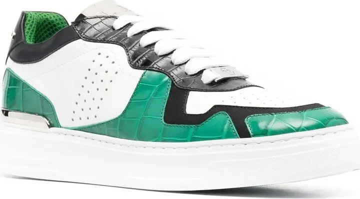 Colour-Block Low-Top Sneakers - Image 2