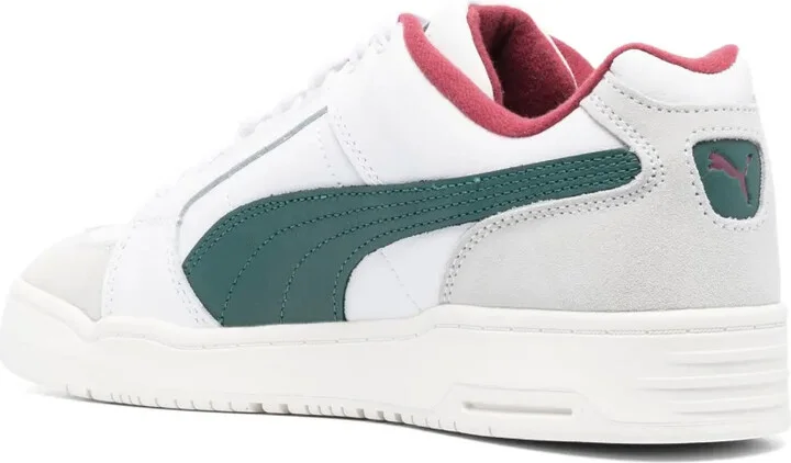 Colour-Block Panelled Leather Low-Top Sneakers - Image 3