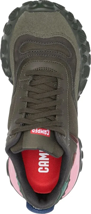 Colour-Block Panelled Leather Sneakers - Image 4