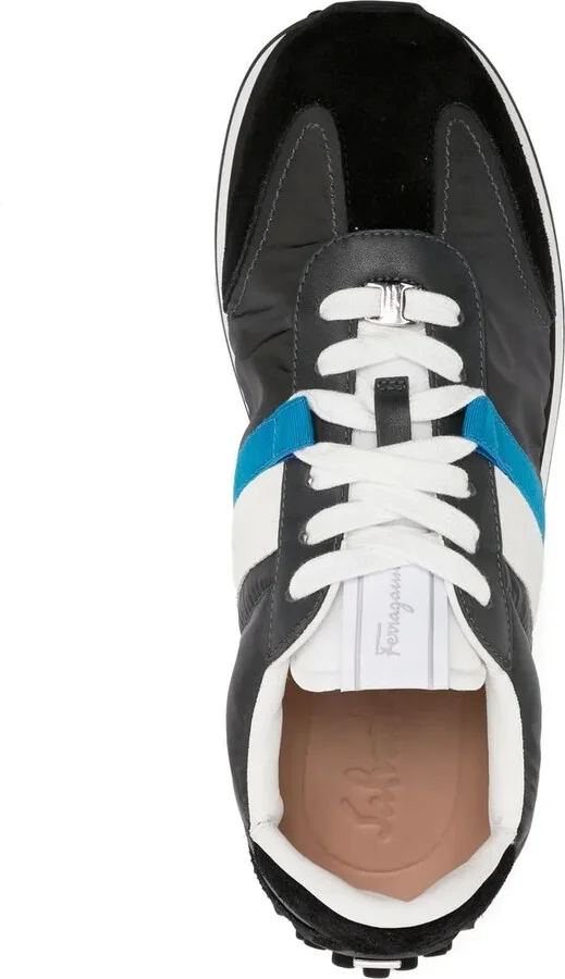 Colour-Block Panelled Low-Top Sneakers - Image 4